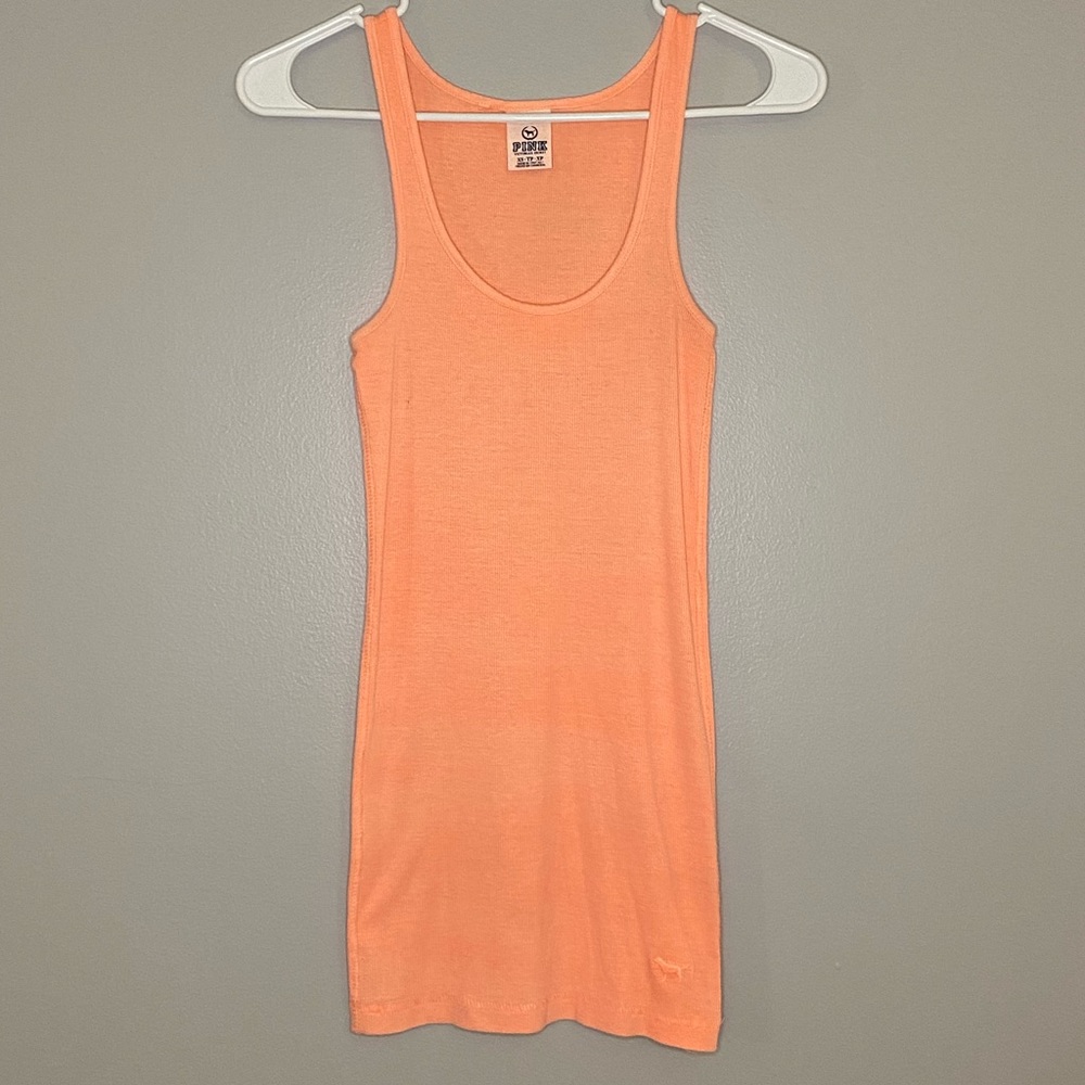 PINK Victoria’s Secret Neon Orange Tank